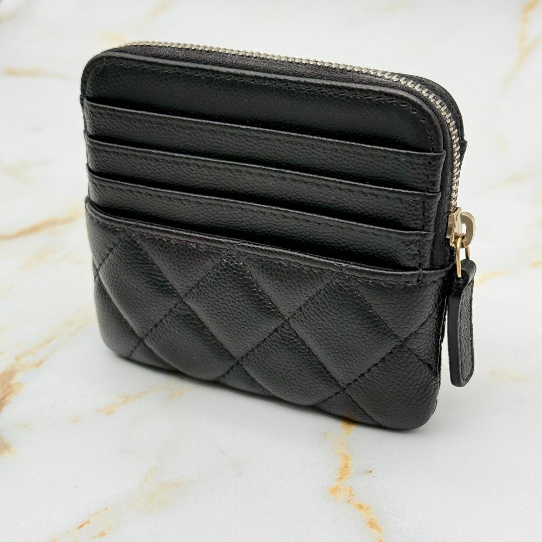 Chanel Caviar Leather Quilted Fragment Case Card Holder — view 7