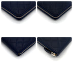 Chanel Quilted Caviar Leather Round Fastener Wallet Navy — view 7
