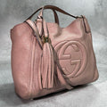 Gucci Soho 2-Way Shoulder Bag Hand Pink Leather