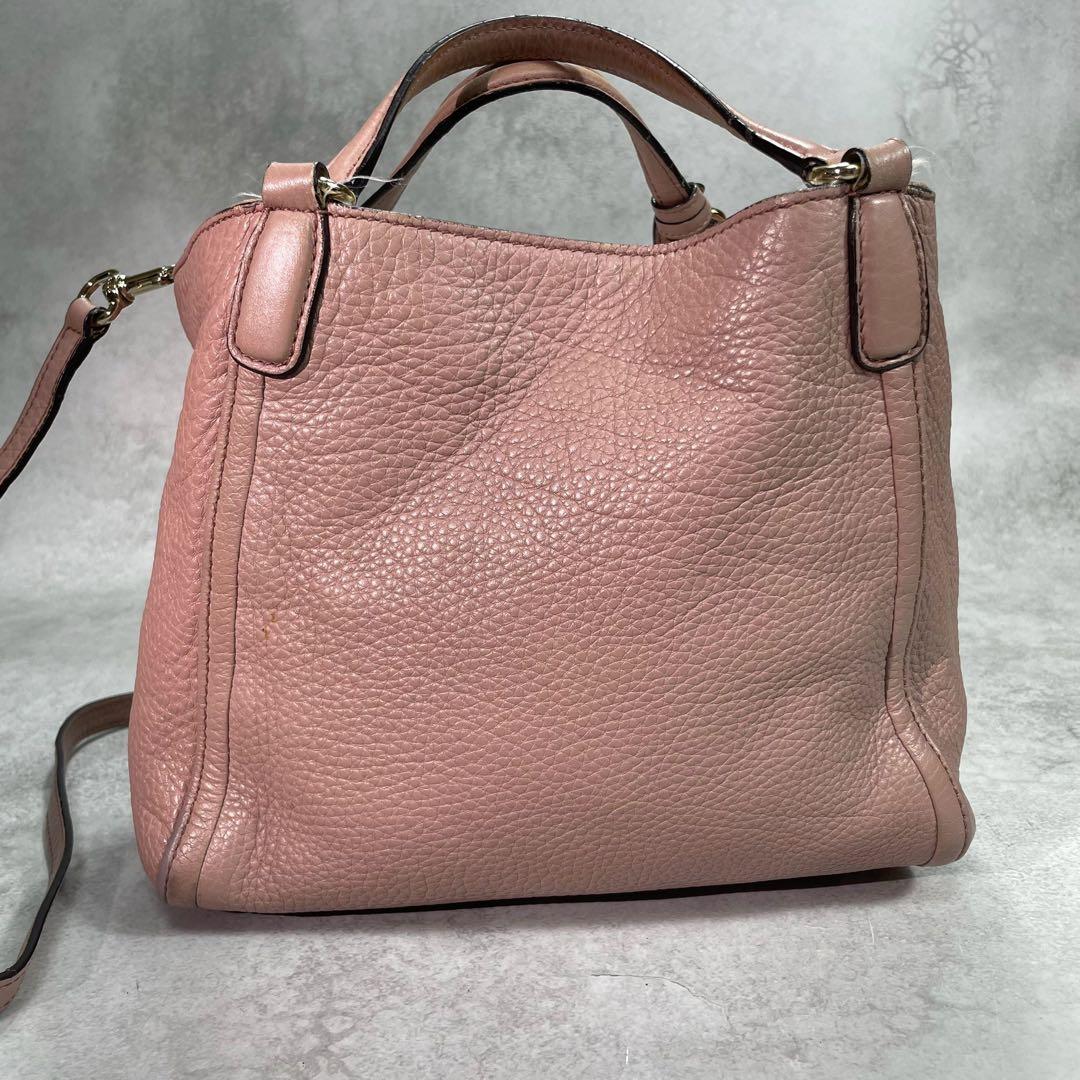 Gucci Soho 2-Way Shoulder Bag Hand Pink Leather — view 3