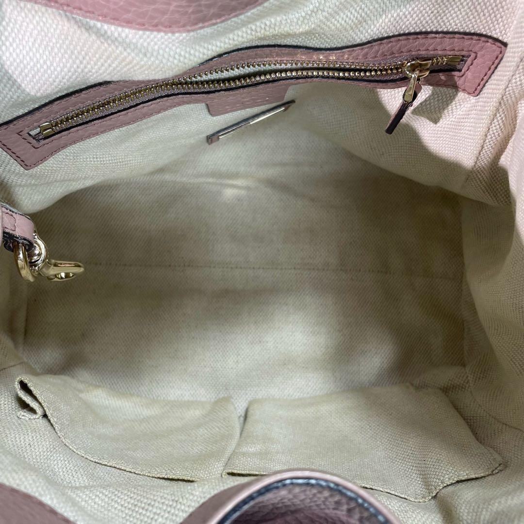 Gucci Soho 2-Way Shoulder Bag Hand Pink Leather — view 5