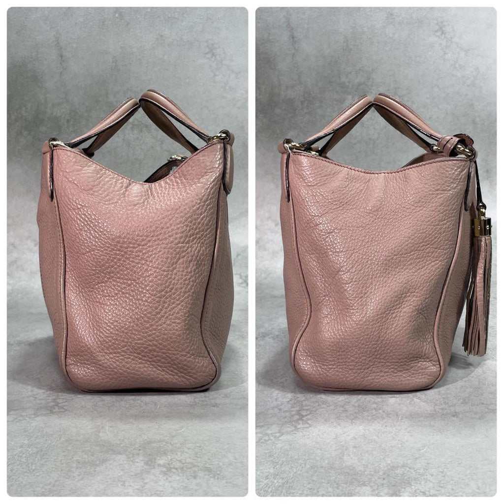Gucci Soho 2-Way Shoulder Bag Hand Pink Leather — view 7