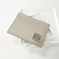 Loewe Calfskin Anagram Logo Card Case Beige