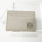 Loewe Calfskin Anagram Logo Card Case Beige — view 2