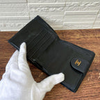 Chanel Bicolor Quilted Lambskin Bifold Wallet CC Logo Black — view 5