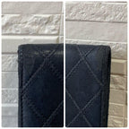 Chanel Bicolor Quilted Lambskin Bifold Wallet CC Logo Black — view 8
