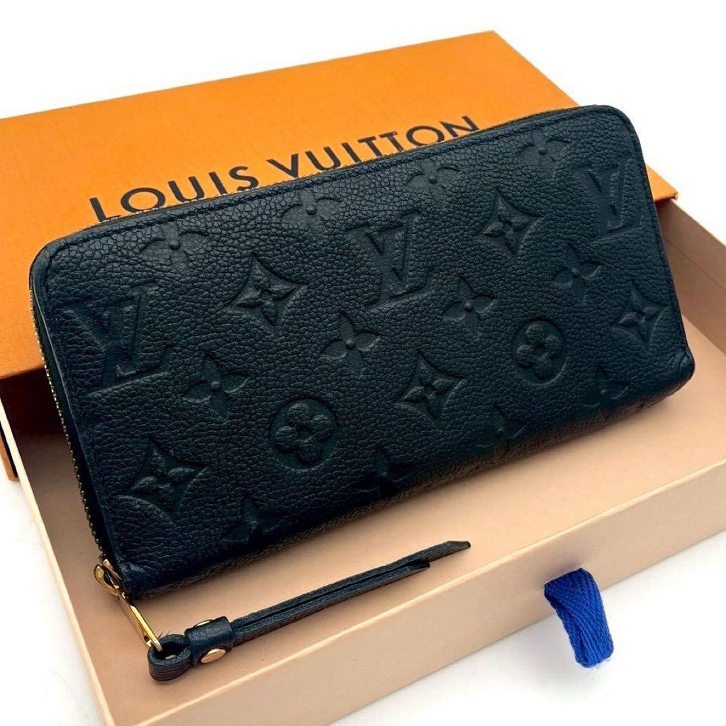Louis Vuitton Zippy Wallet Monogram Empreinte Navy