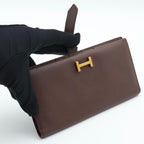 Hermes Bearn Classic Courchevel Brown Wallet — view 3