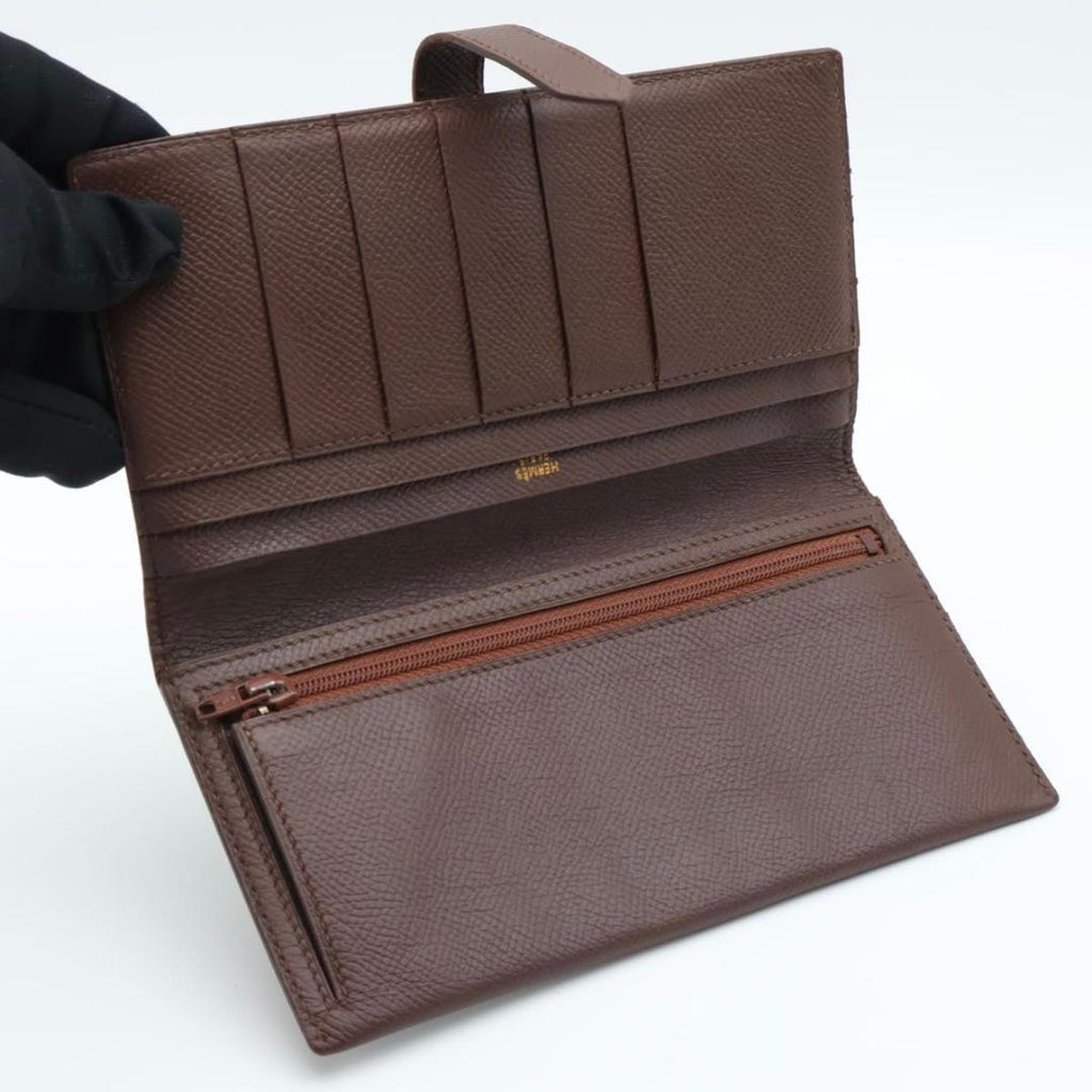 Hermes Bearn Classic Courchevel Brown Wallet — view 4