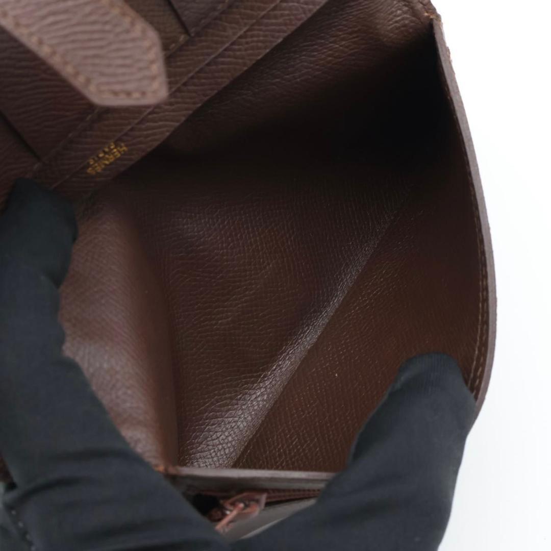Hermes Bearn Classic Courchevel Brown Wallet — view 5