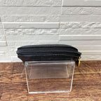 Chanel Caviar Leather CC Logo Coin Case Wallet Black — view 3