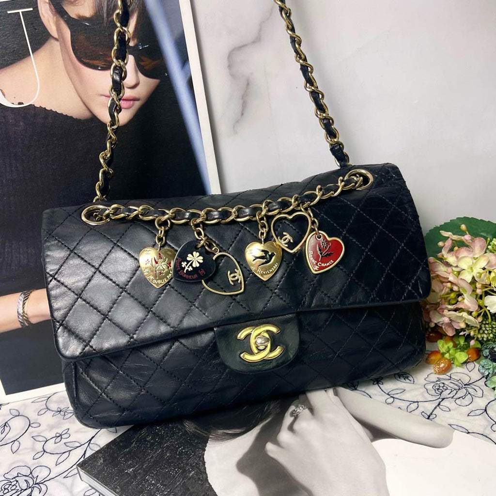 Chanel Double Flap Quilted Valentine Bag