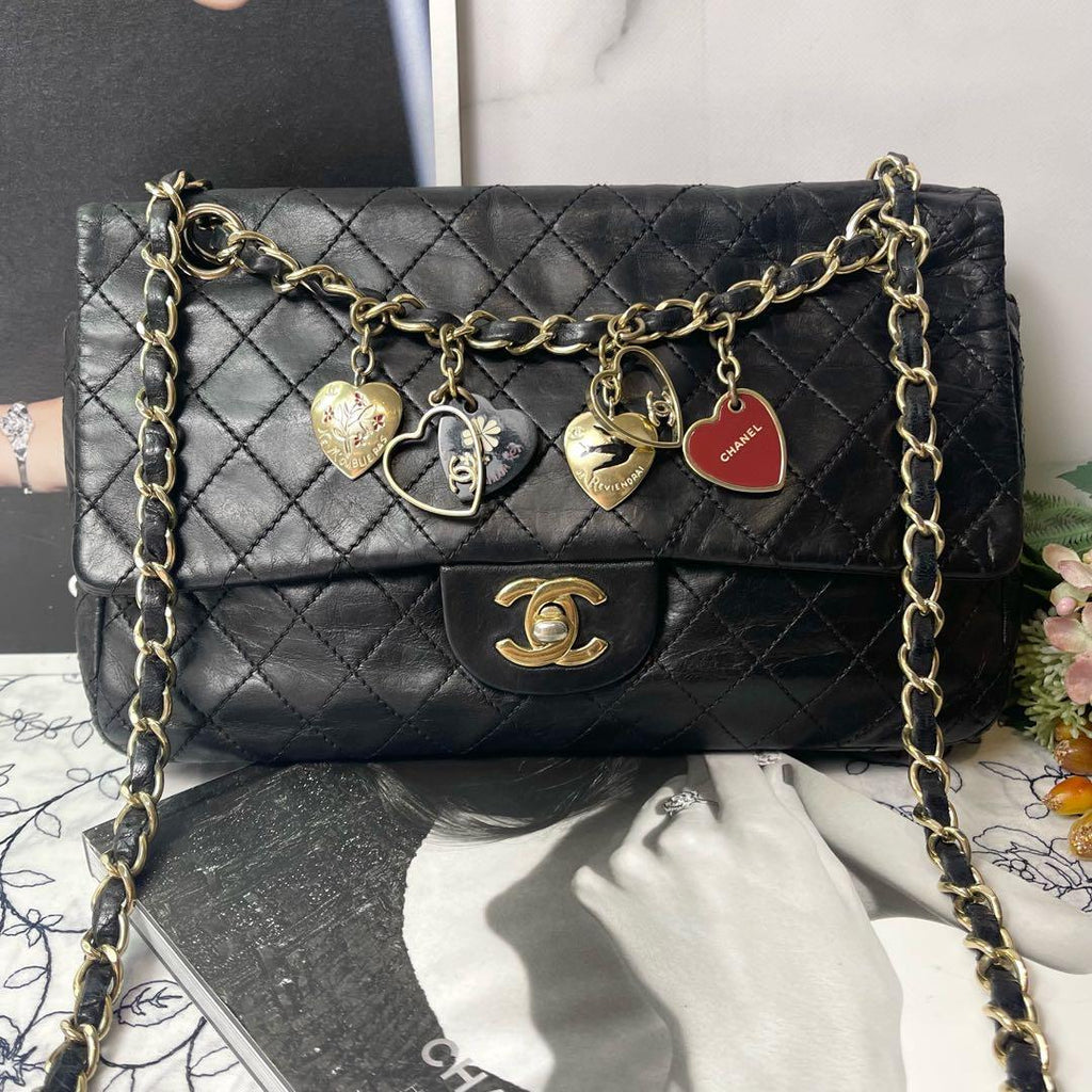 Chanel Double Flap Quilted Valentine Bag — view 2