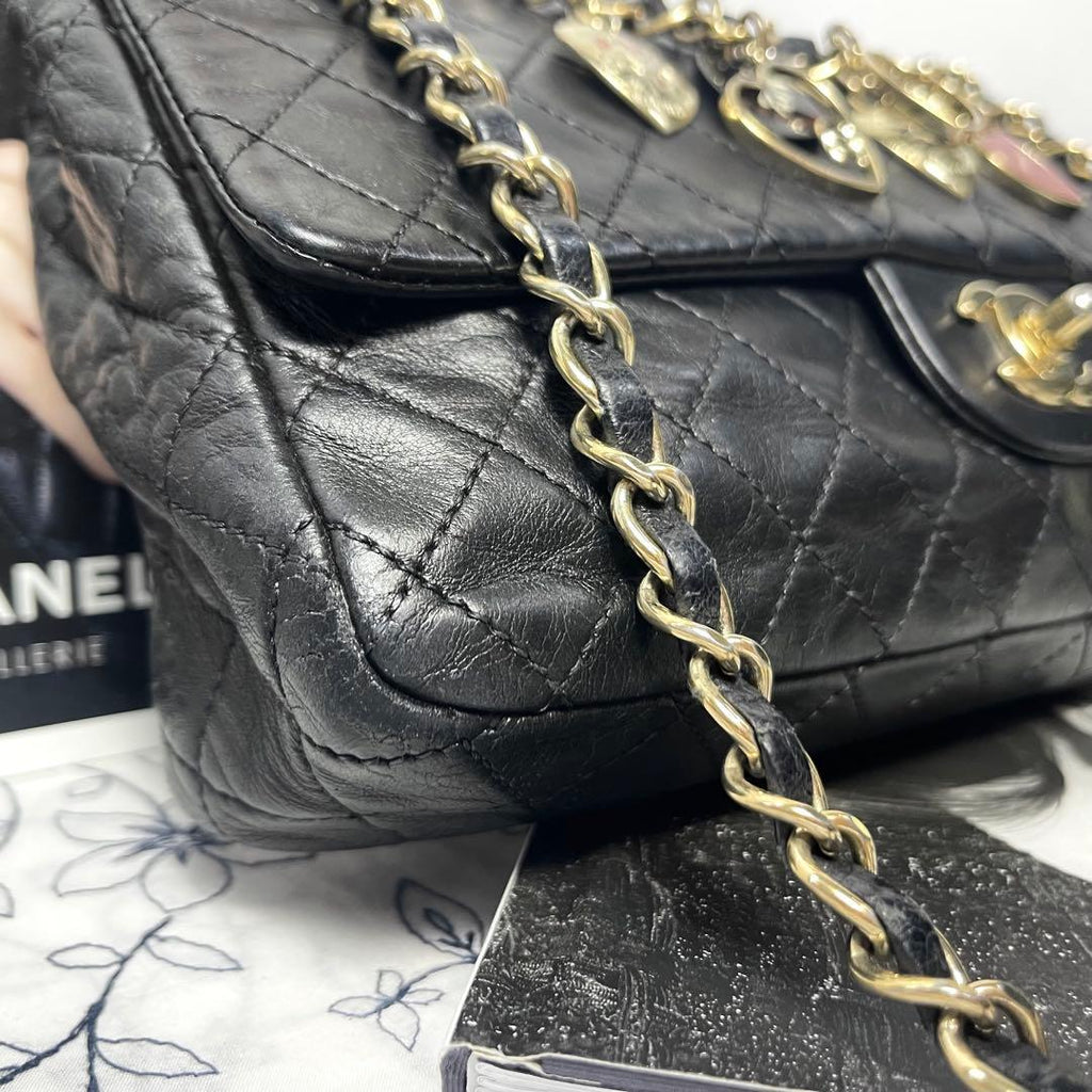 Chanel Double Flap Quilted Valentine Bag — view 4