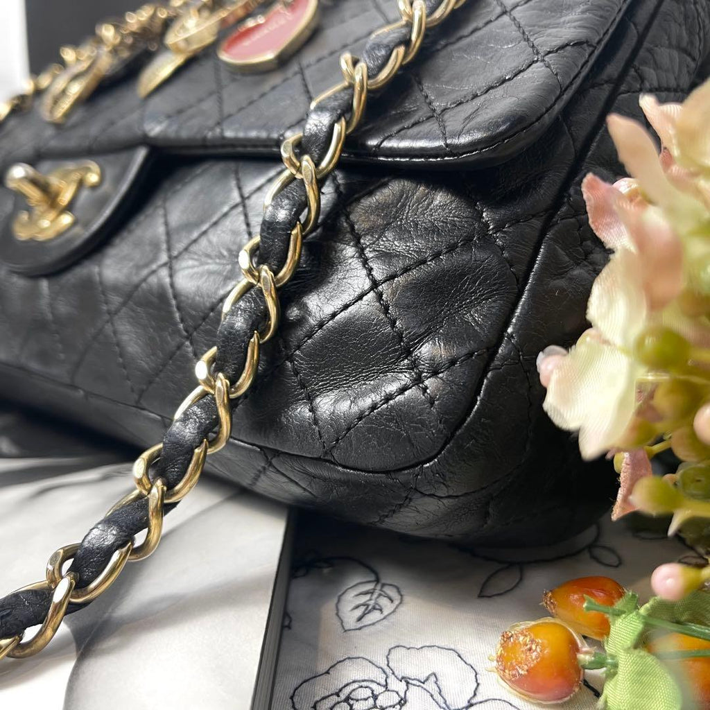Chanel Double Flap Quilted Valentine Bag — view 5