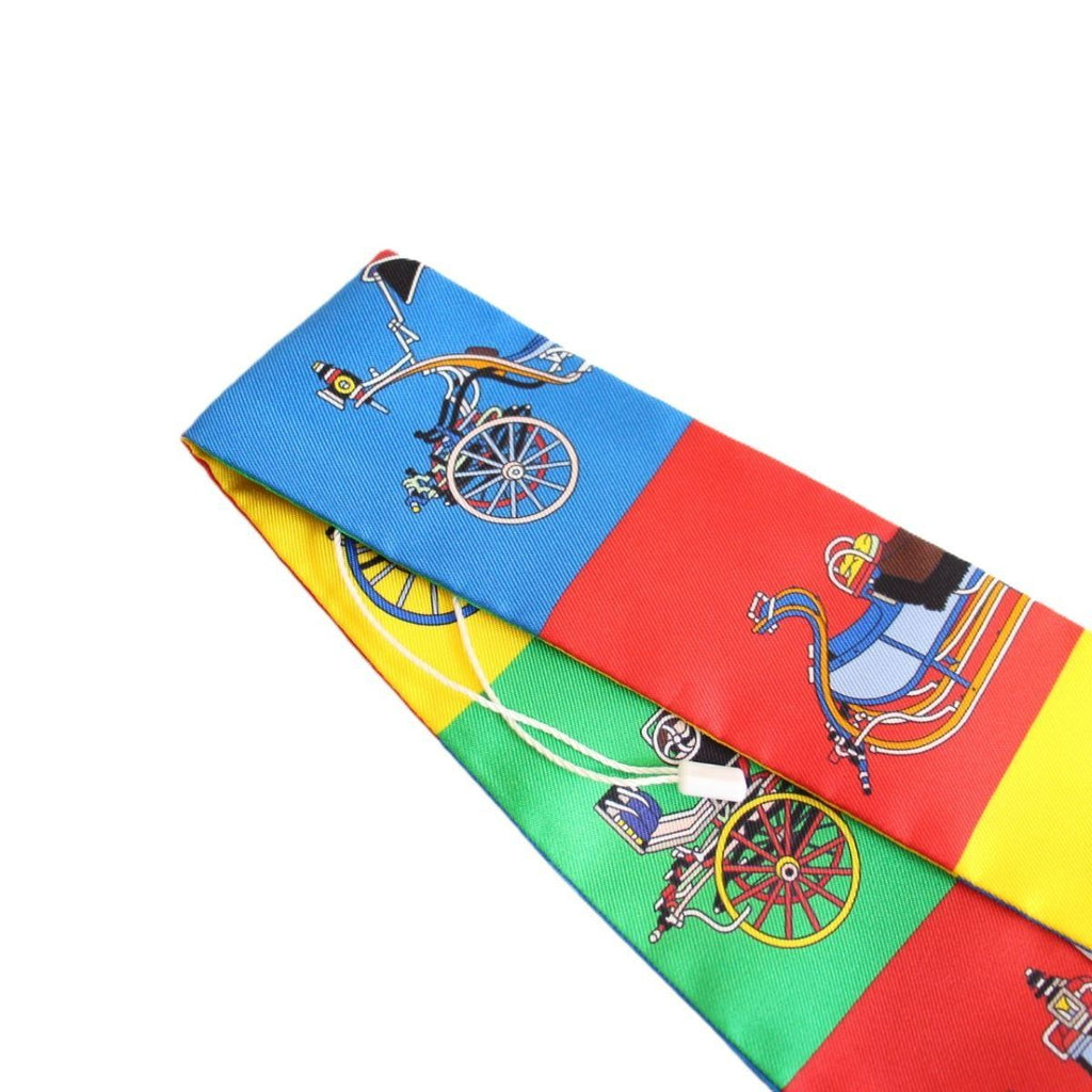 Hermes Twilly Exquisite Carriage Silk Scarf — view 3