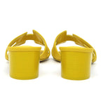 Hermes Oasis Sandals Size 35 Yellow Series Heel H Motif — view 5