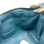 Christian Dior Handbag Nomad Pouch Small S5553 Omig Blue Gold Hardware — view 9