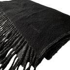 Hermes Scarf Black Gray Fringe No — view 3