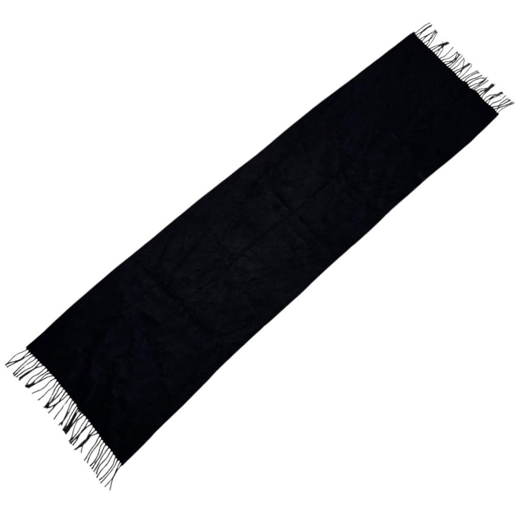 Hermes Scarf Black Gray Fringe No — view 6