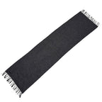 Hermes Scarf Black Gray Fringe No — view 7