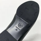 Chanel CC Logo Leather Loafers Black — view 8