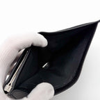 Celine Gancini Kiss Lock Bifold Wallet Black Compact — view 7