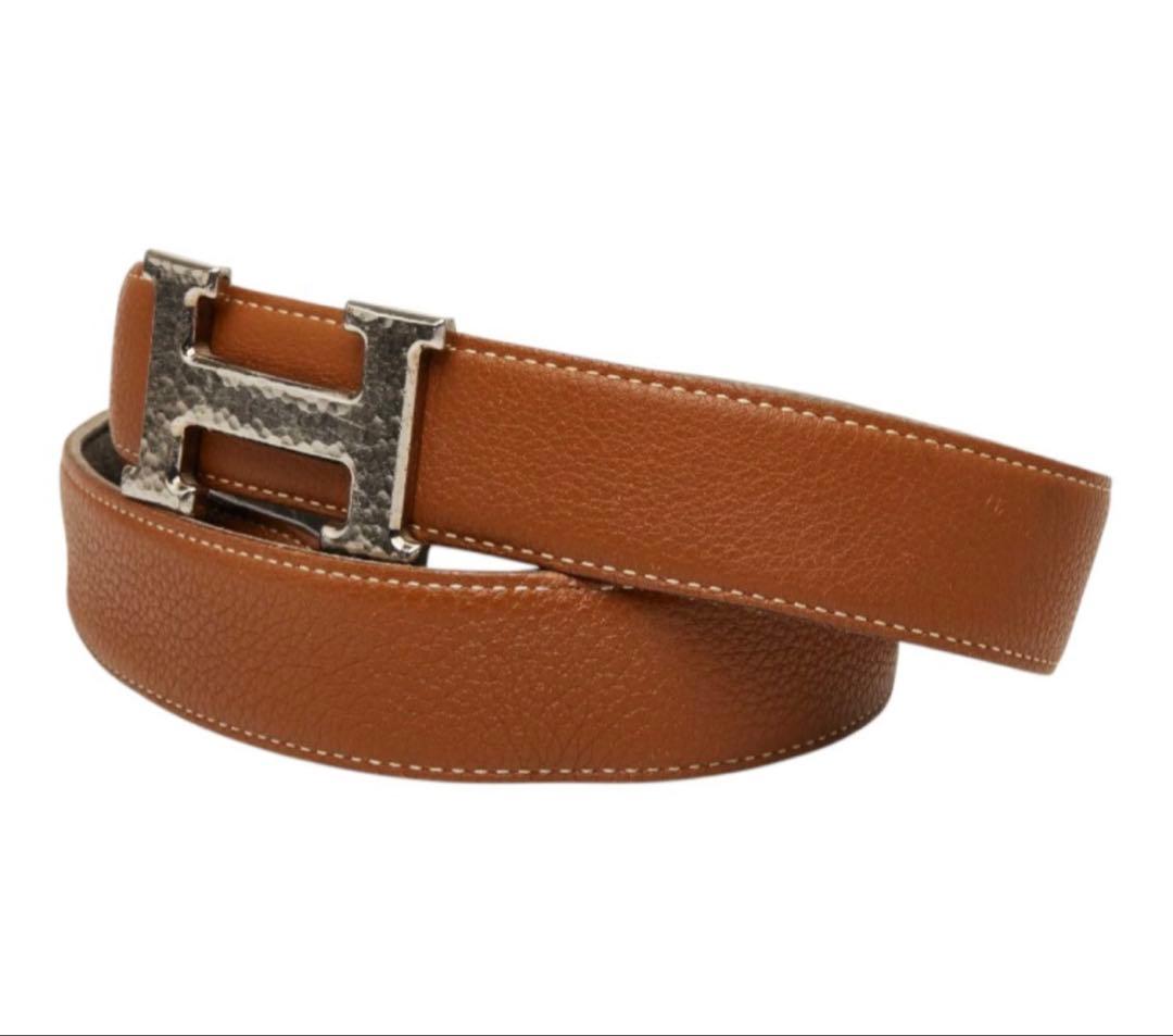 Hermes Constance Martelee Reversible Belt — view 2