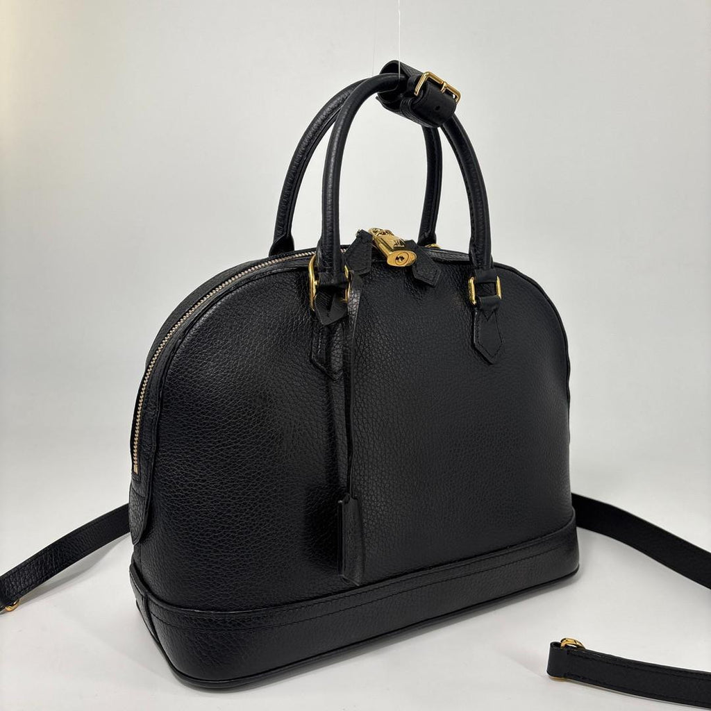 Louis Vuitton Parnassea Alma PM Handbag Taurillon Leather Black — view 3