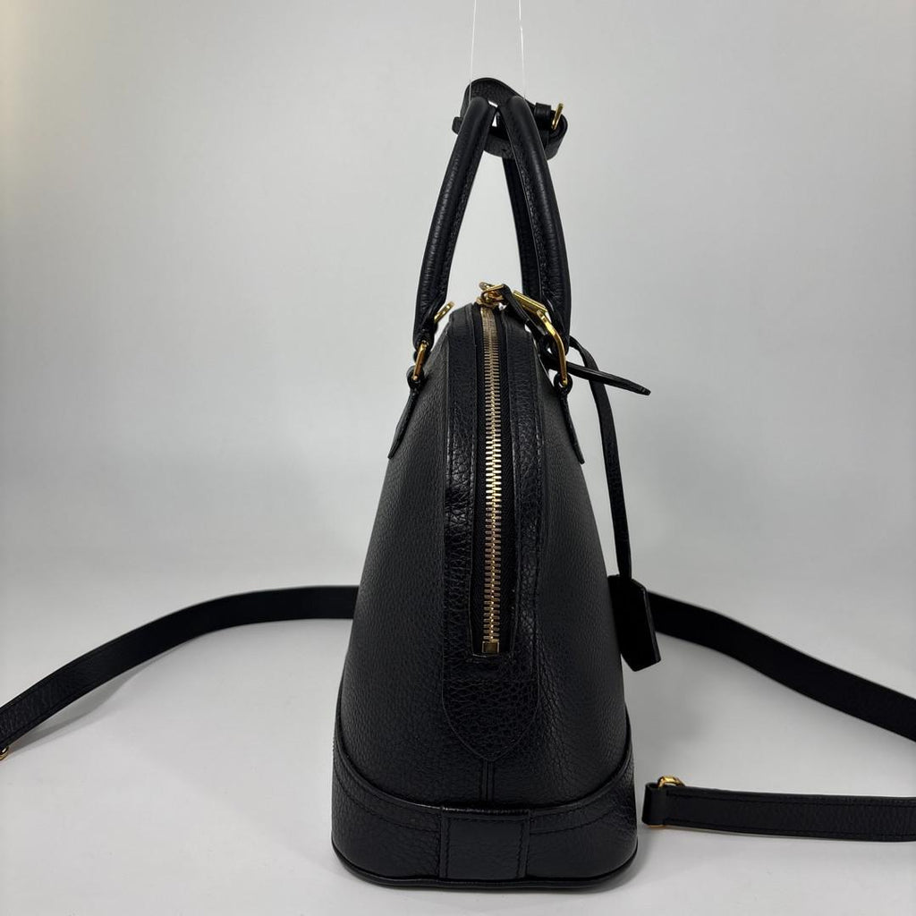 Louis Vuitton Parnassea Alma PM Handbag Taurillon Leather Black — view 4