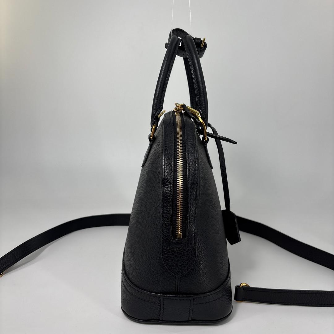 Louis Vuitton Parnassea Alma PM Handbag Taurillon Leather Black — view 4
