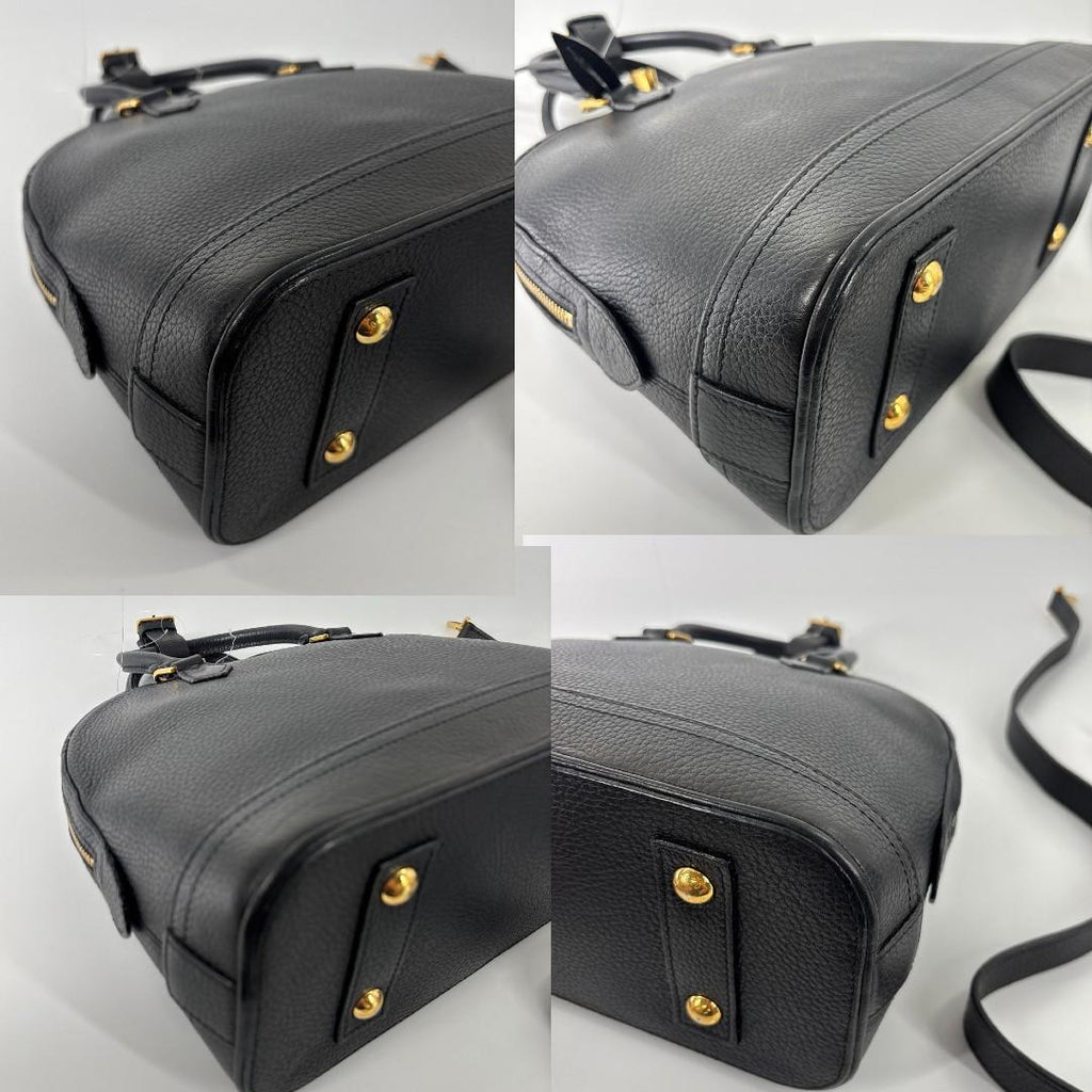 Louis Vuitton Parnassea Alma PM Handbag Taurillon Leather Black — view 8