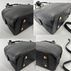Louis Vuitton Parnassea Alma PM Handbag Taurillon Leather Black — view 8