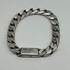 Gucci Golmet Stripe Chain Bracelet Silver 19 — view 2