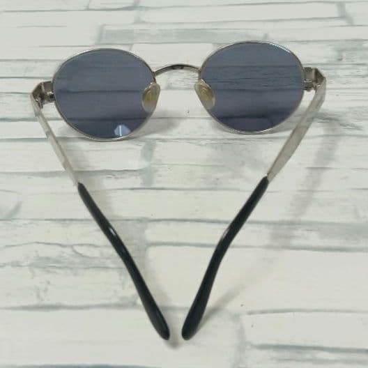 Chanel Sunglasses Silver Black Round Eyewear — view 5