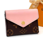 Louis Vuitton Monogram Portefeuille Zoe Rose Ballerine Trifold Wallet
