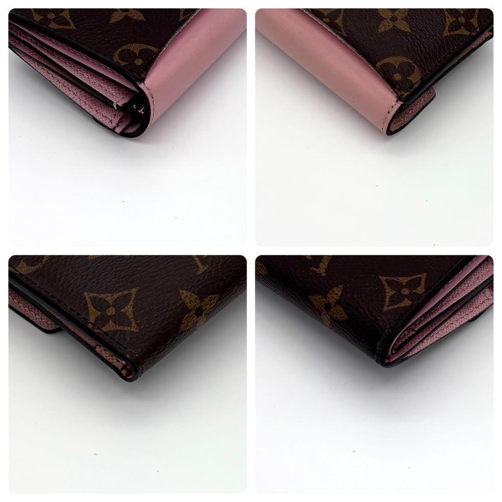 Louis Vuitton Monogram Portefeuille Zoe Rose Ballerine Trifold Wallet — view 7