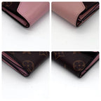 Louis Vuitton Monogram Portefeuille Zoe Rose Ballerine Trifold Wallet — view 8