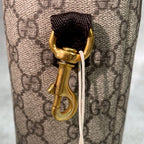 Gucci GG Bottle Case Baby Brown Logo Leather Clutch — view 4