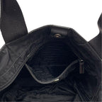 Prada Nylon Leather Hand Tote Shoulder Bag Triangle Plate Logo — view 7