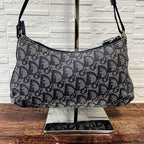 Dior Trotter Canvas Leather Shoulder Bag Pouch — view 3