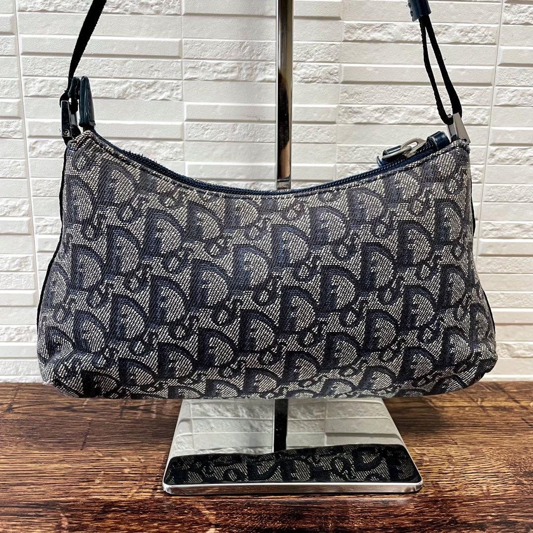Dior Trotter Canvas Leather Shoulder Bag Pouch — view 3