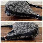 Dior Trotter Canvas Leather Shoulder Bag Pouch — view 4