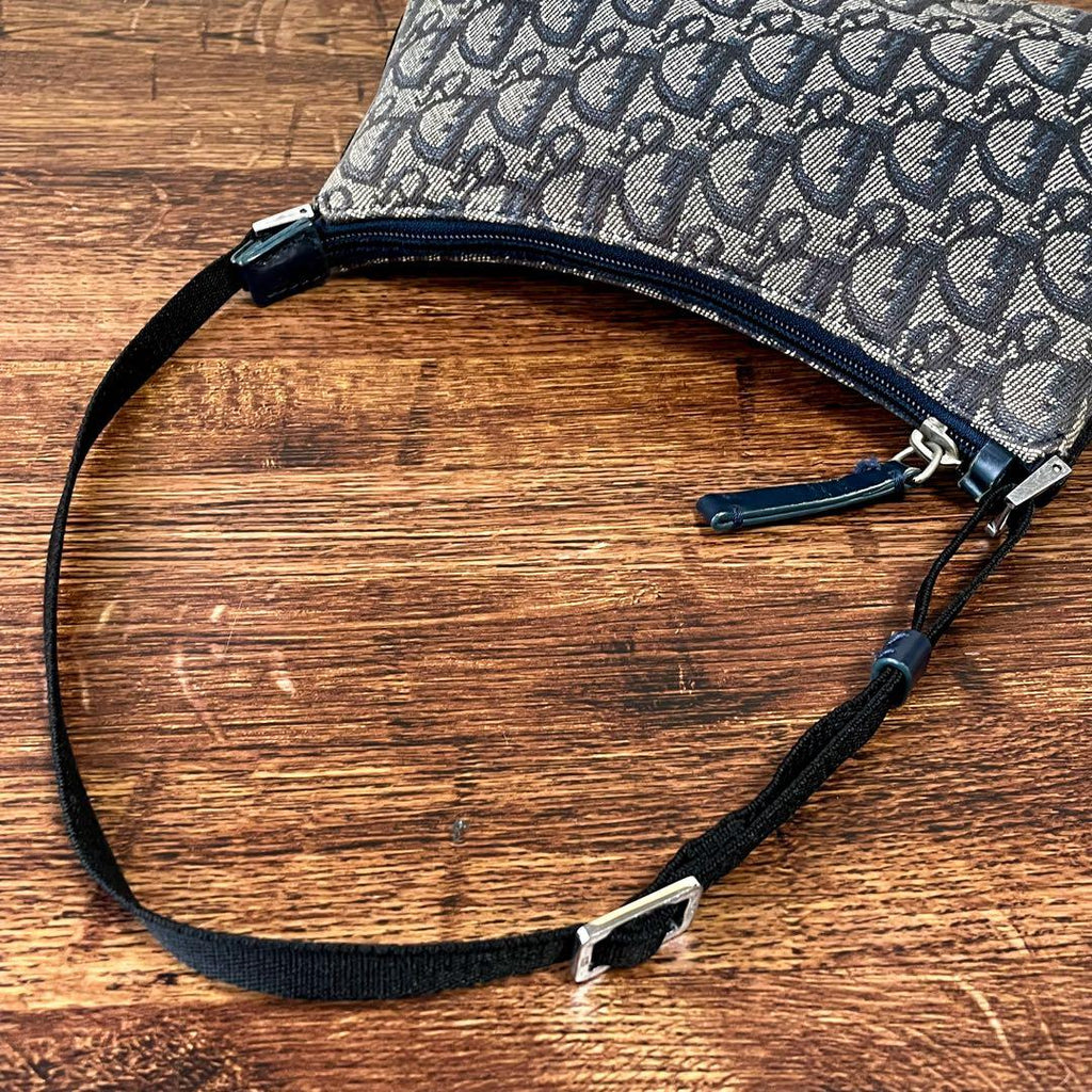 Dior Trotter Canvas Leather Shoulder Bag Pouch — view 7