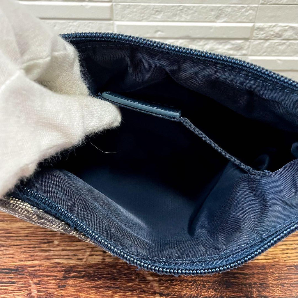 Dior Trotter Canvas Leather Shoulder Bag Pouch — view 9