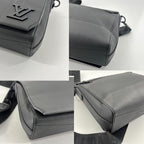 Louis Vuitton Super LV Aerogram Takeoff Messenger Bag Black — view 9
