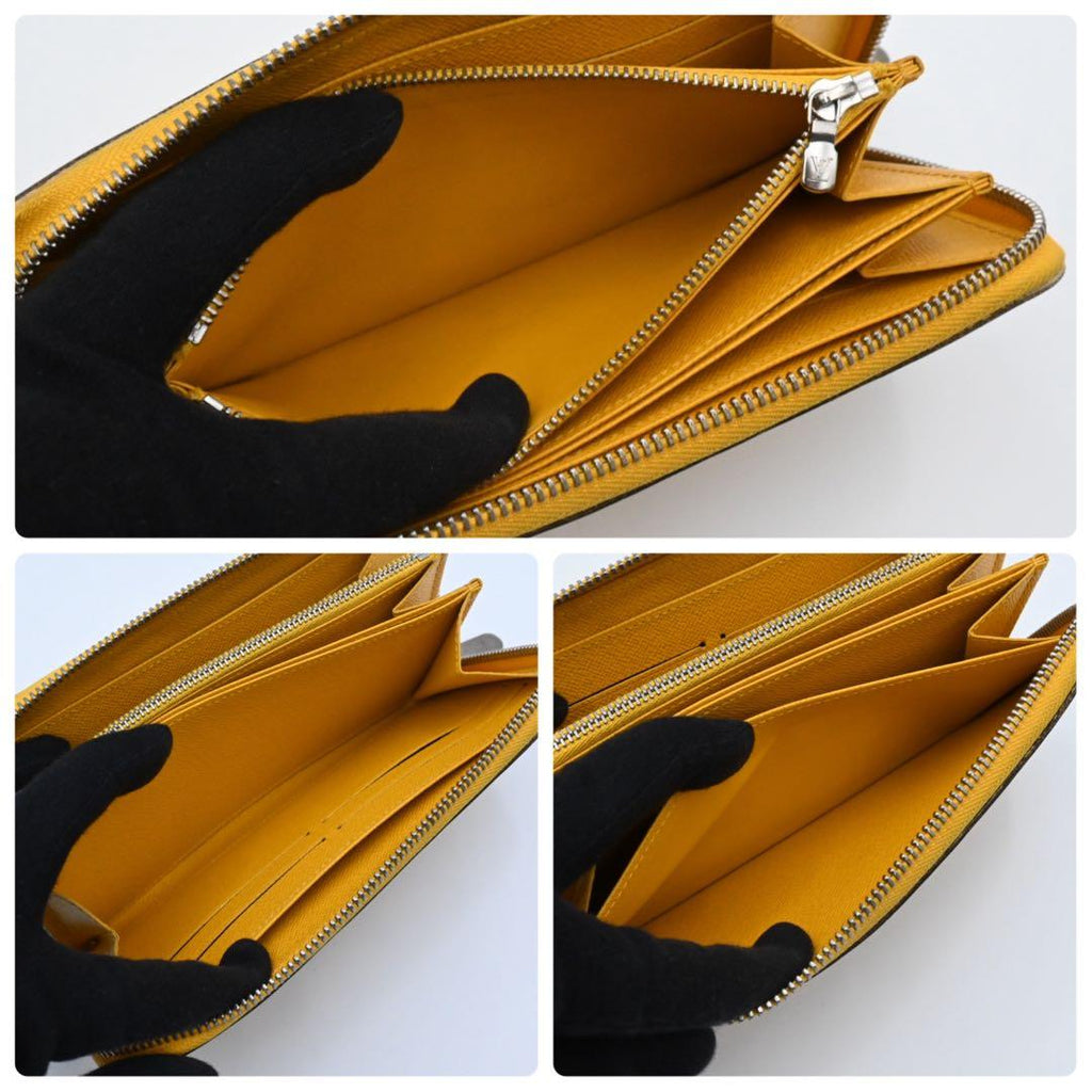Louis Vuitton Epi Wallet Zippy Yellow Zip Around — view 5
