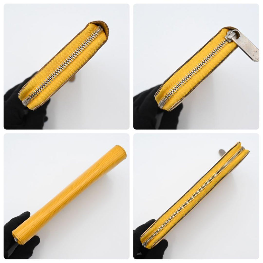 Louis Vuitton Epi Wallet Zippy Yellow Zip Around — view 6