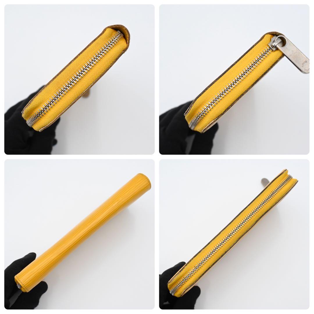 Louis Vuitton Epi Wallet Zippy Yellow Zip Around — view 6