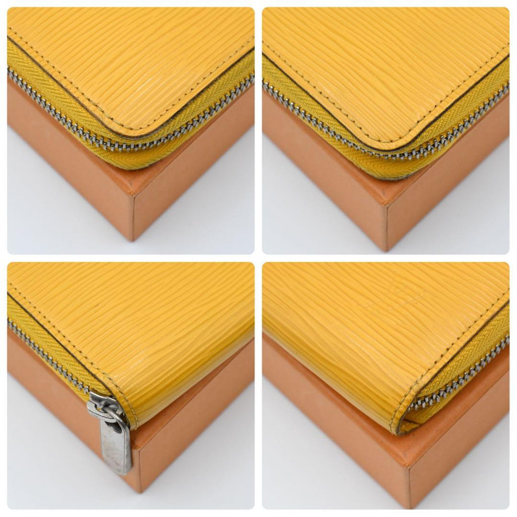 Louis Vuitton Epi Wallet Zippy Yellow Zip Around — view 7